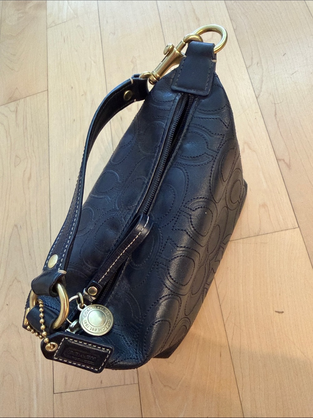 Coach 1941 Embroidered Logo Handle mini bag vintage y2k leather rare